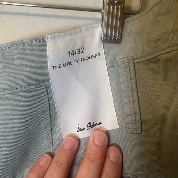 NWT Sam Edelman Women’s Utility Trouser Seafoam Size 14 / 32 - Picture 7 of 9